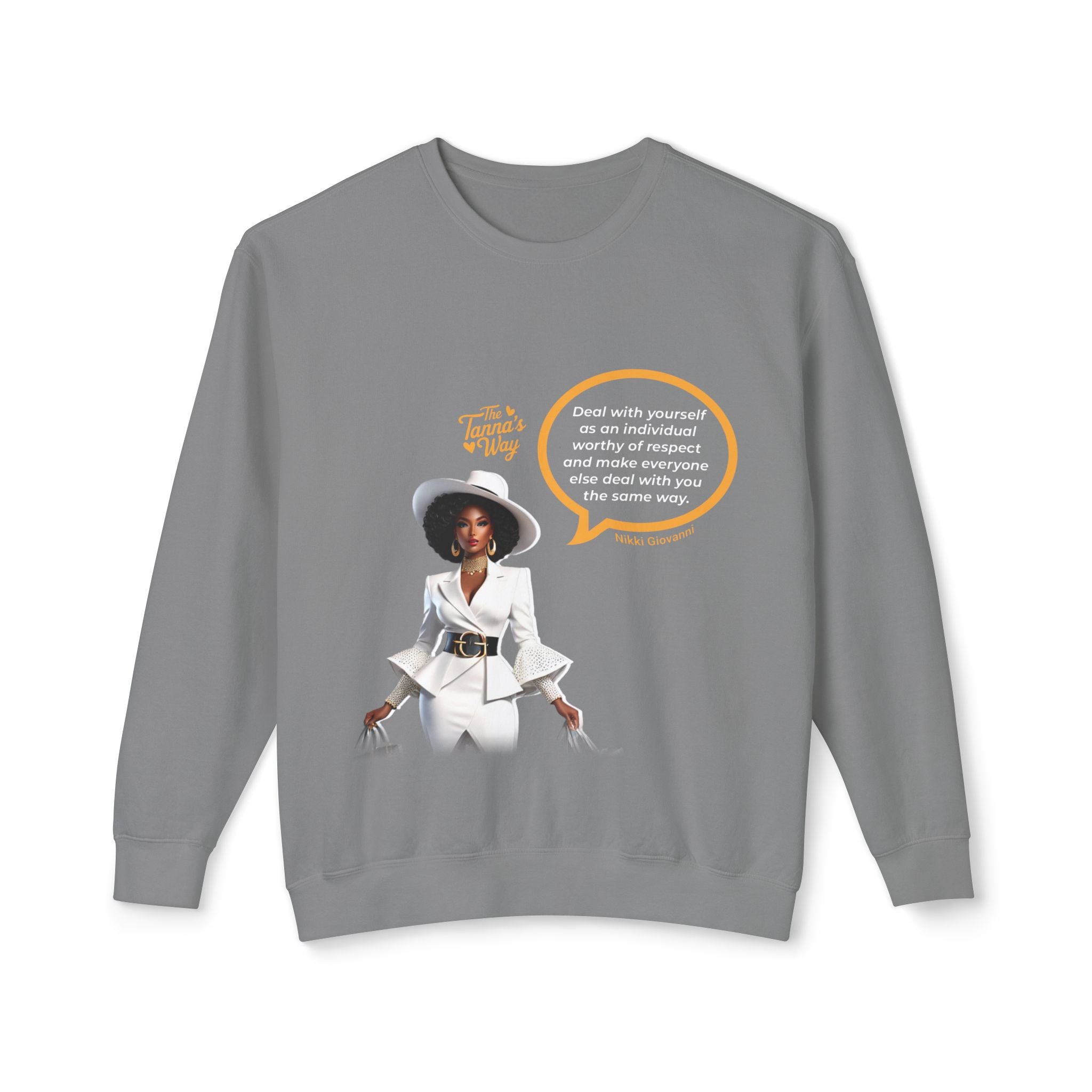 Nikki Giovanni | Unisex Lightweight Crewneck Sweatshirt